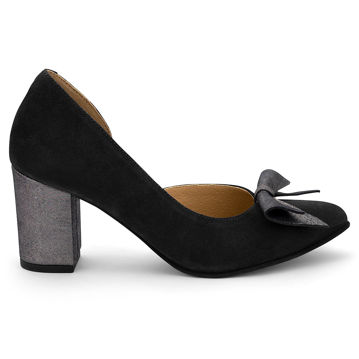 Pantofi dama din piele naturala neagra 14079