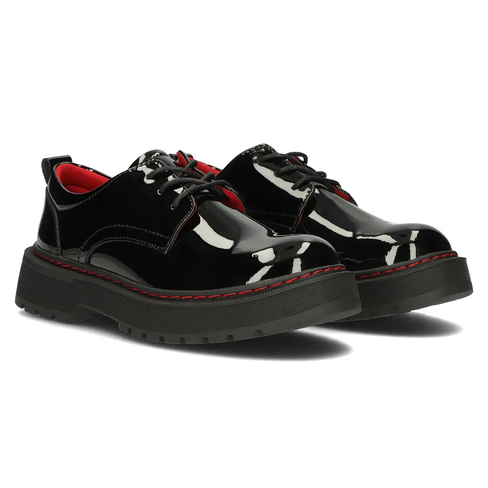 Pantofi dama din piele naturala neagra 14136 - Image 4