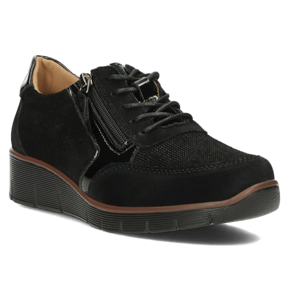Pantofi dama din piele naturala neagra 14139 - Image 2