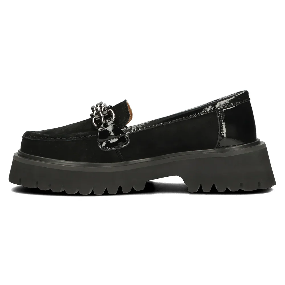 Pantofi dama din piele naturala neagra 14140 - Image 3