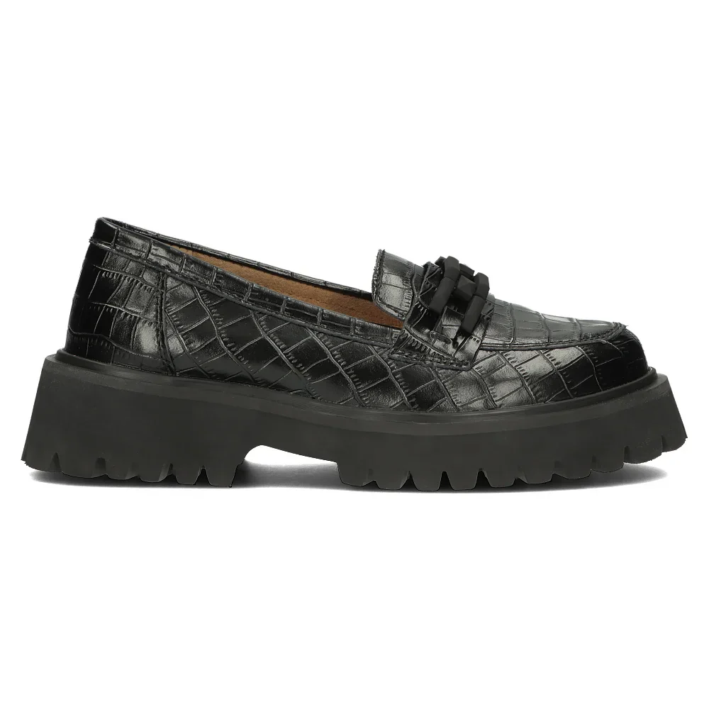Pantofi dama din piele naturala neagra 14144 - Image 3