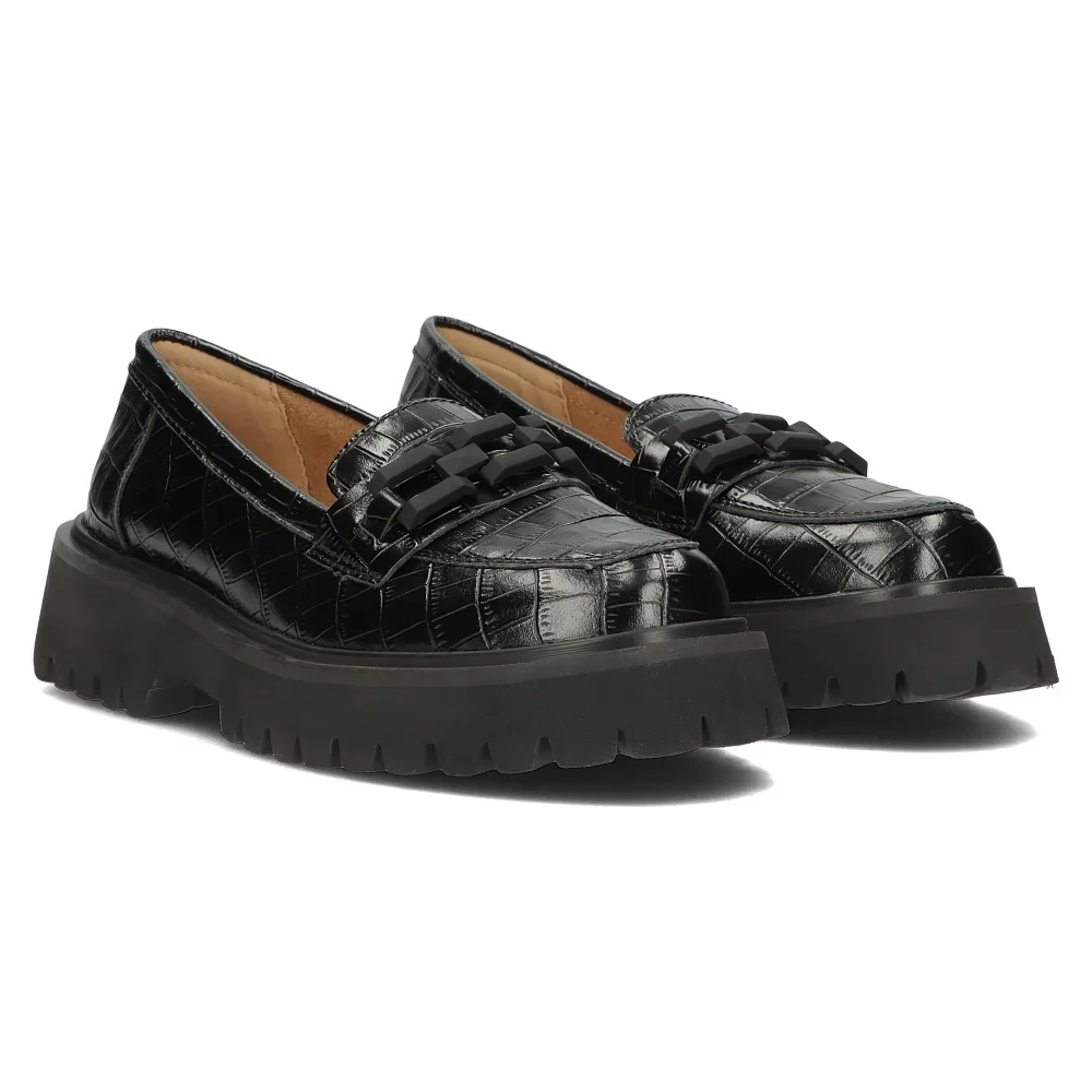 Pantofi dama din piele naturala neagra 14144 - Image 6