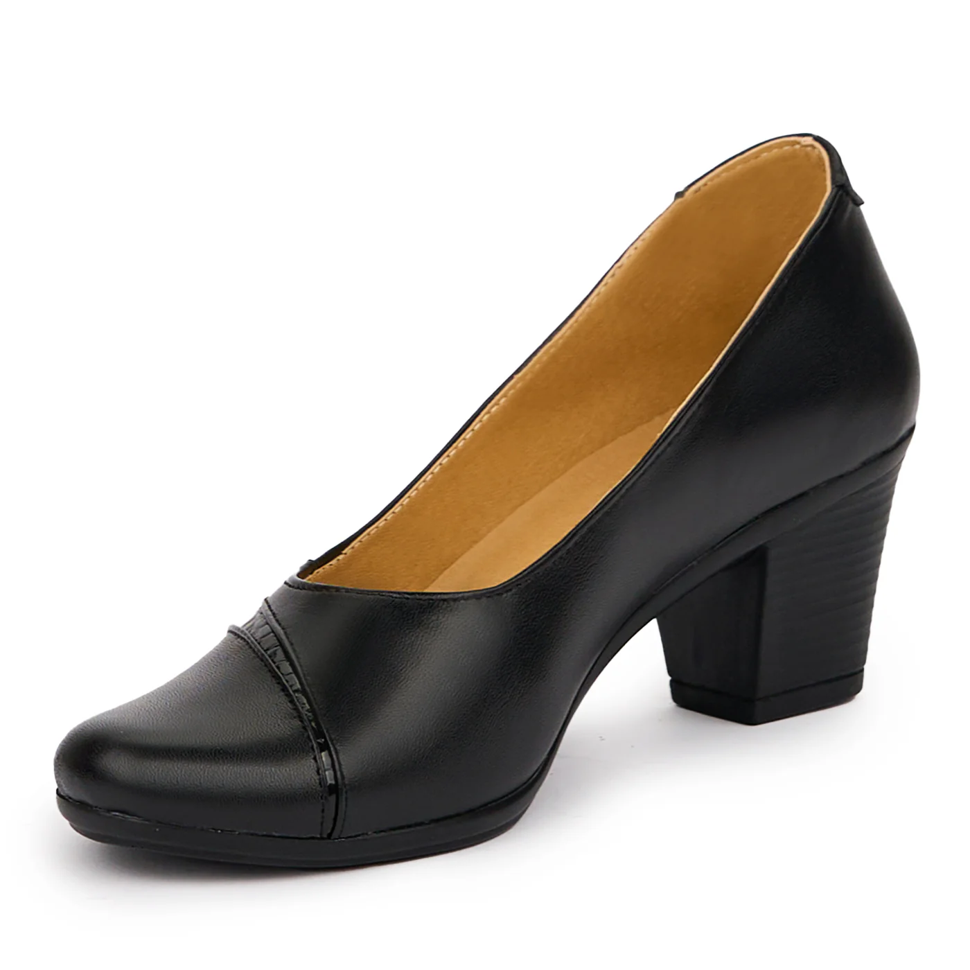 Pantofi dama din piele naturala neagra 14288 - Image 3