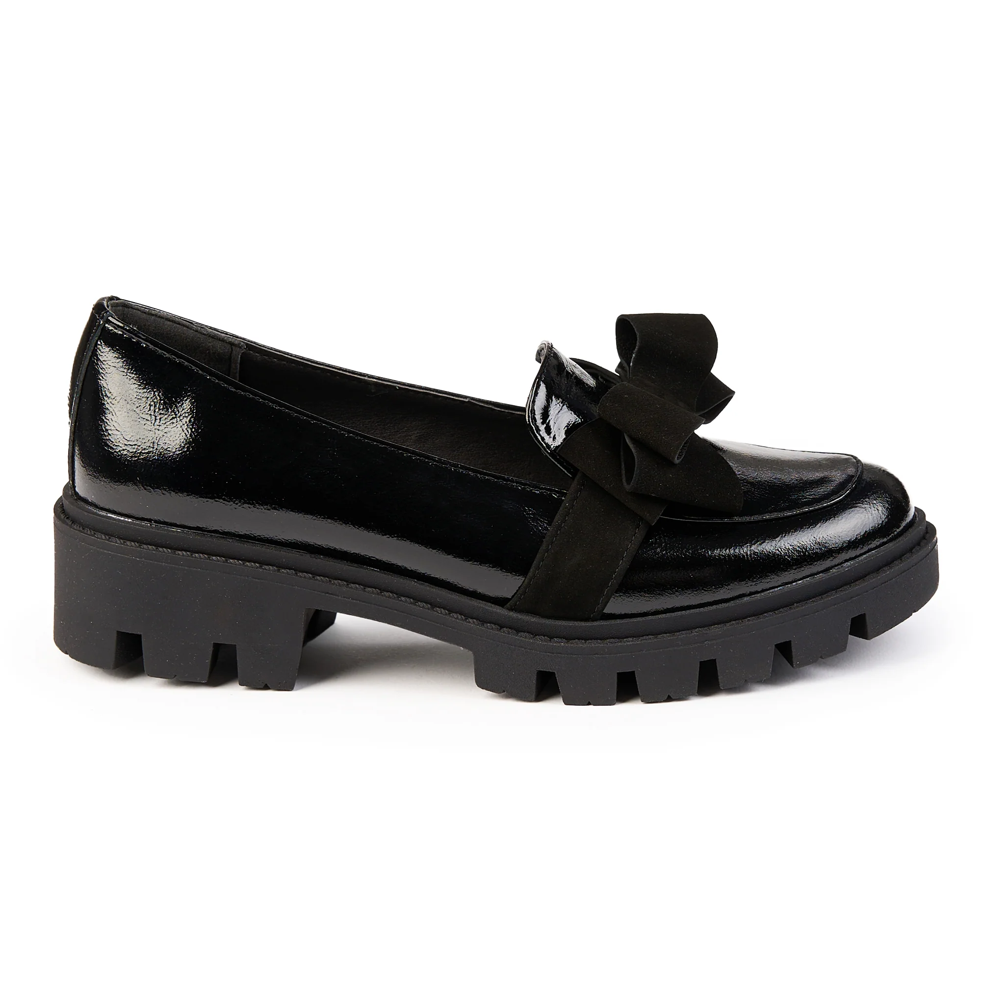 Pantofi dama din piele naturala neagra 14822