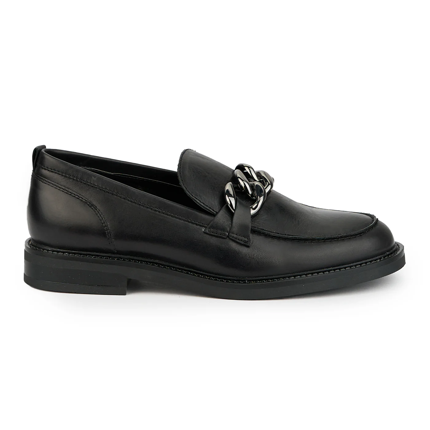 Pantofi dama din piele naturala neagra 14962