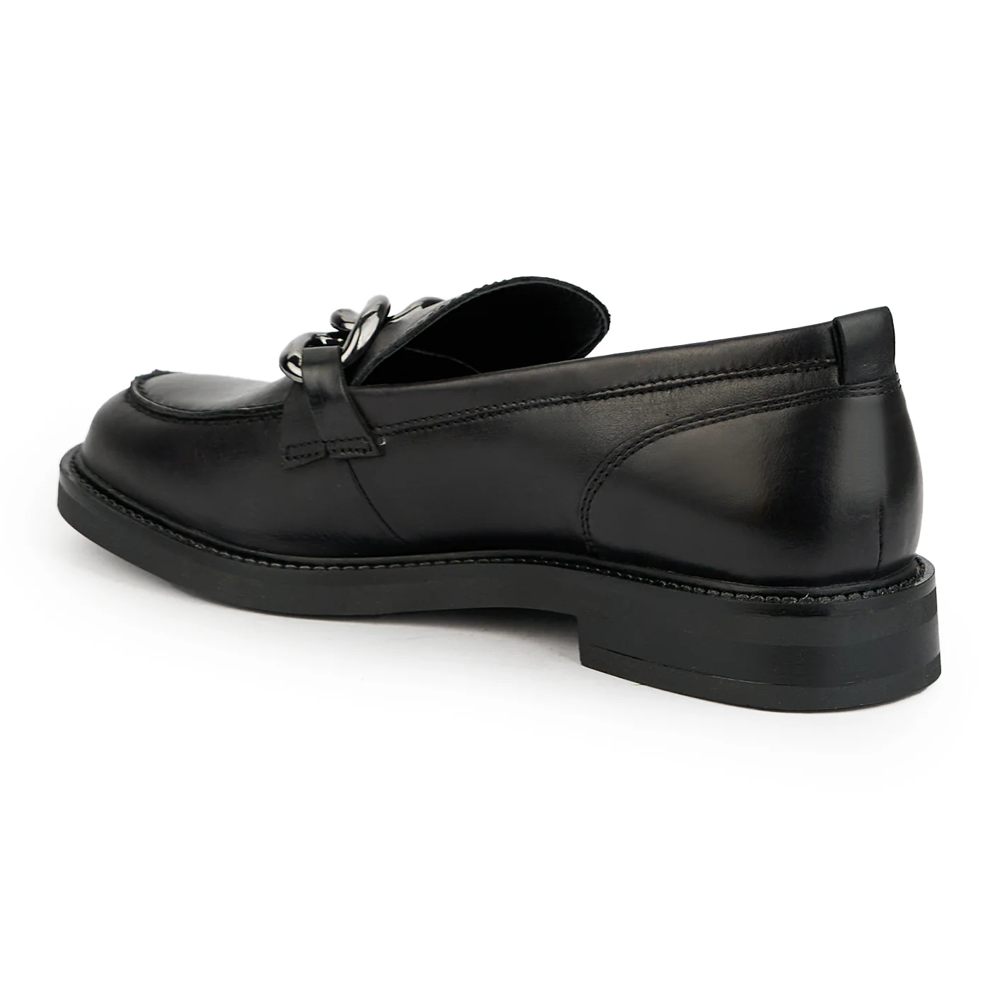 Pantofi dama din piele naturala neagra 14962 - Image 2