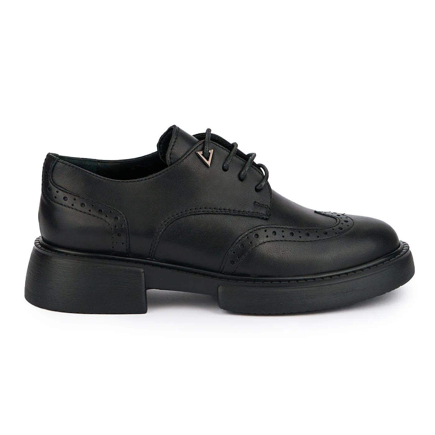Pantofi dama din piele naturala neagra 15140