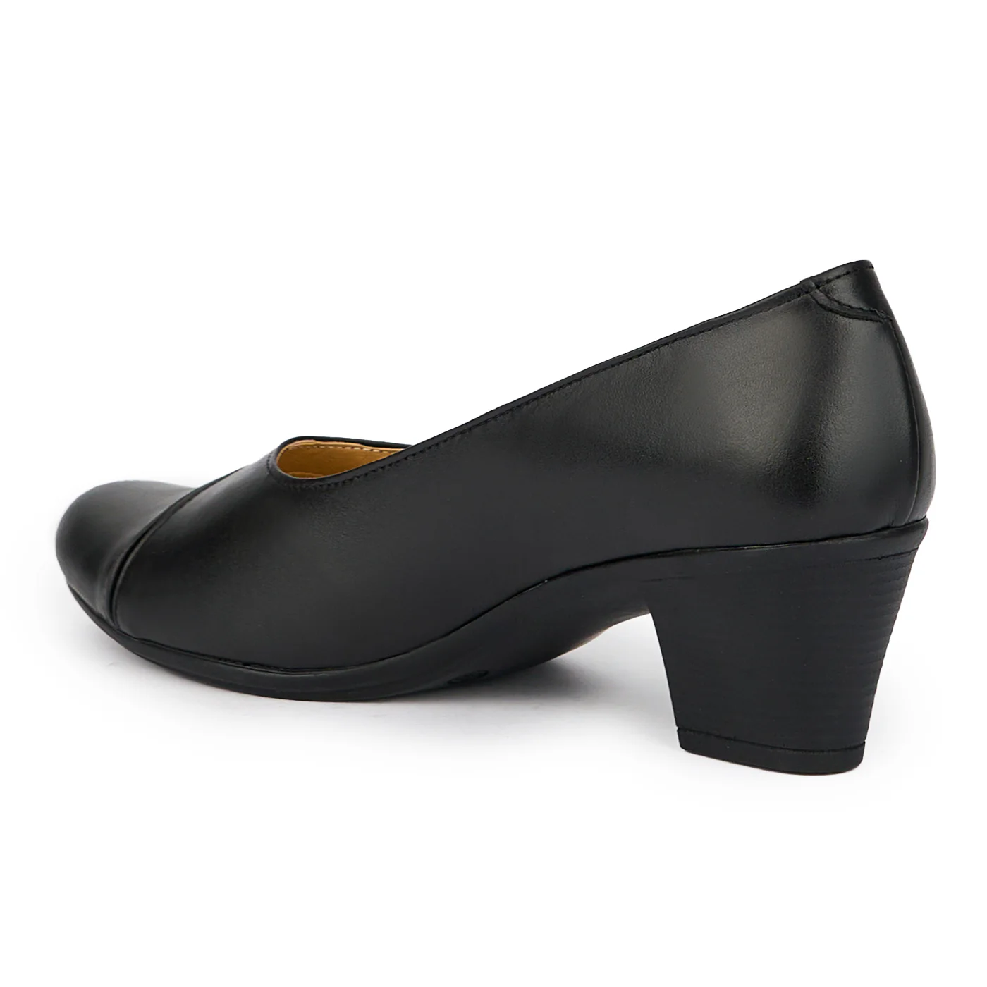 Pantofi dama din piele naturala neagra 15309 - Image 2