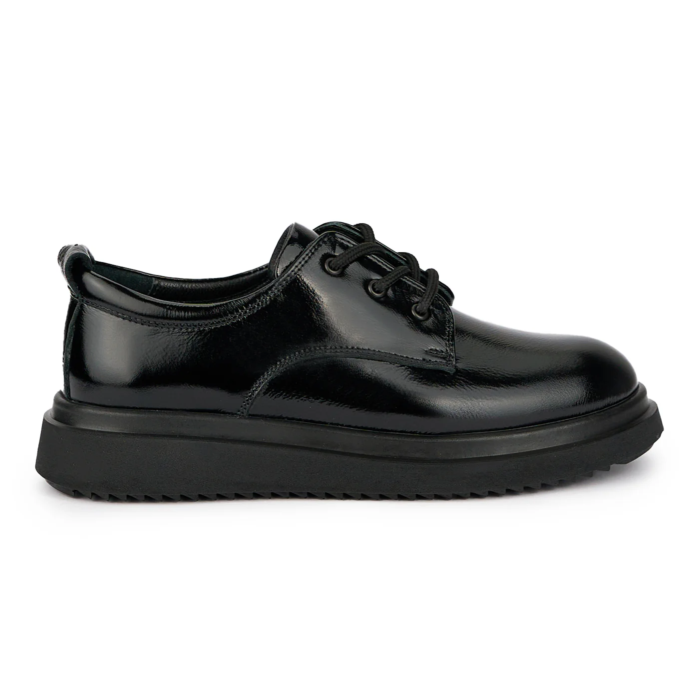 Pantofi dama din piele naturala neagra 15528
