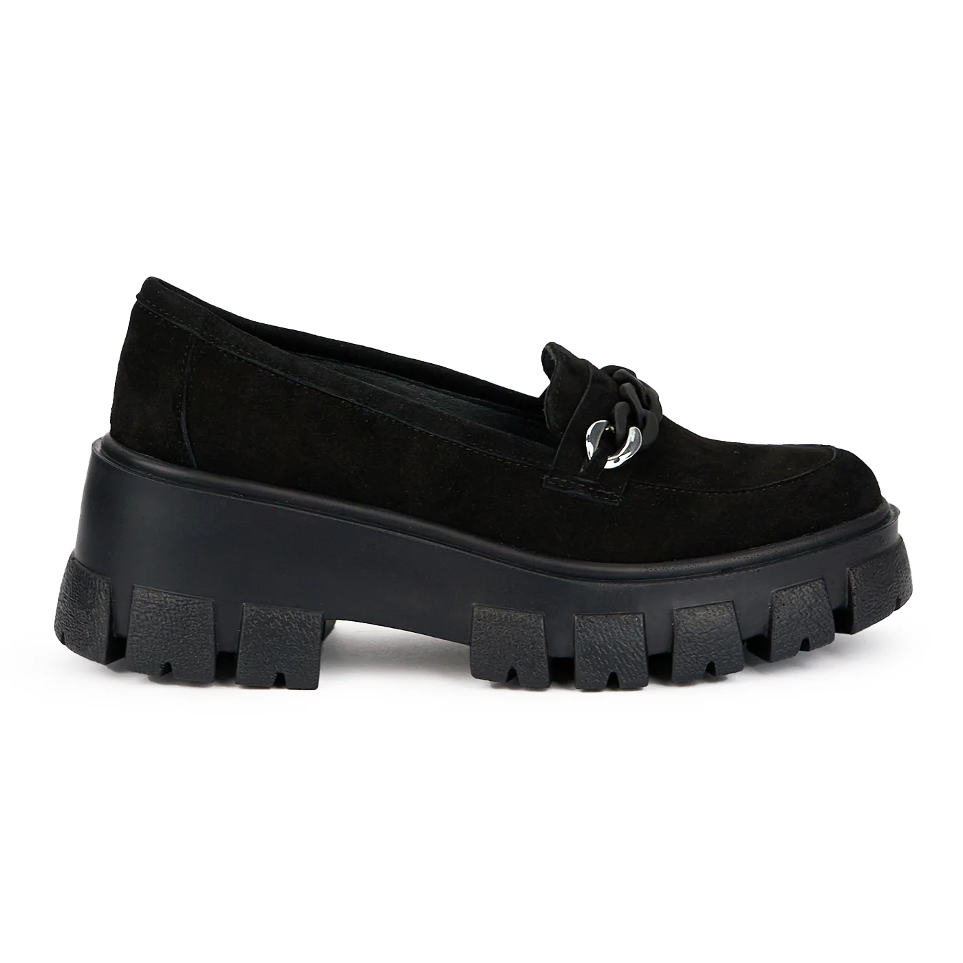 Pantofi dama din piele naturala neagra 15873