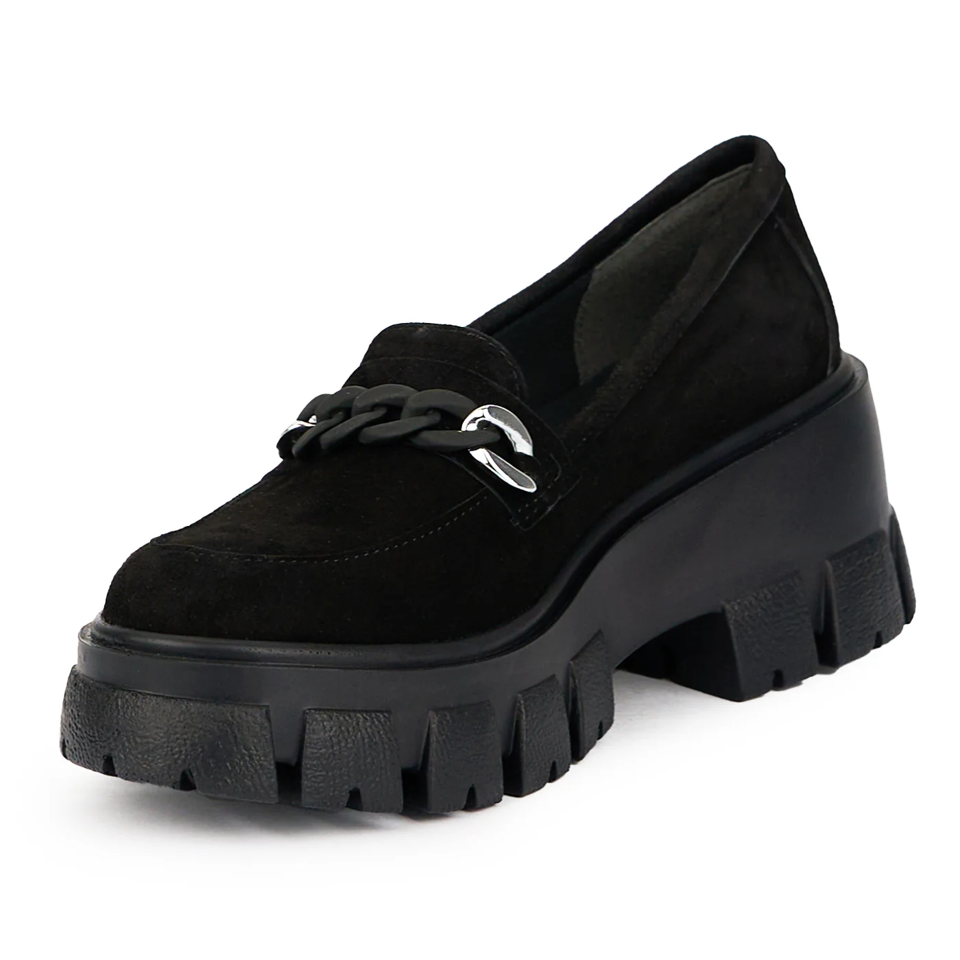 Pantofi dama din piele naturala neagra 15873 - Image 3