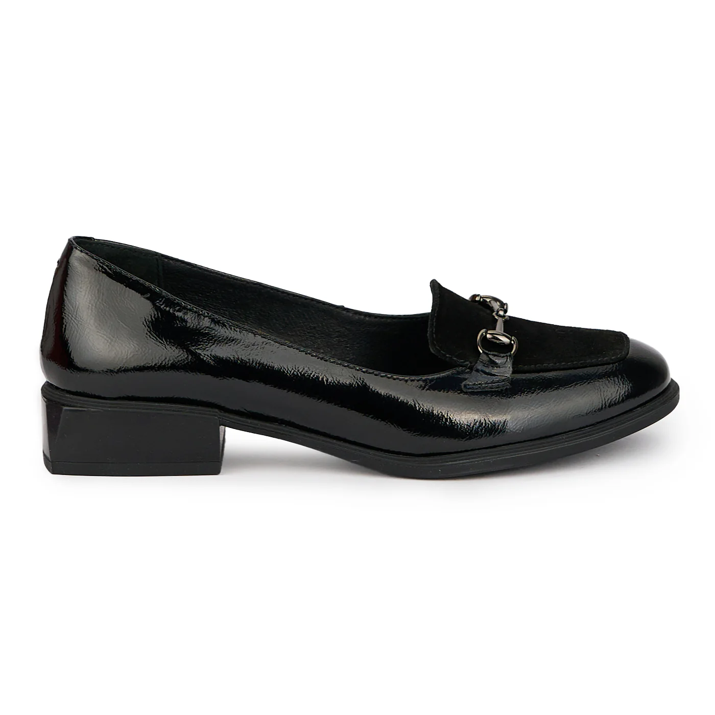 Pantofi dama din piele naturala neagra 16075
