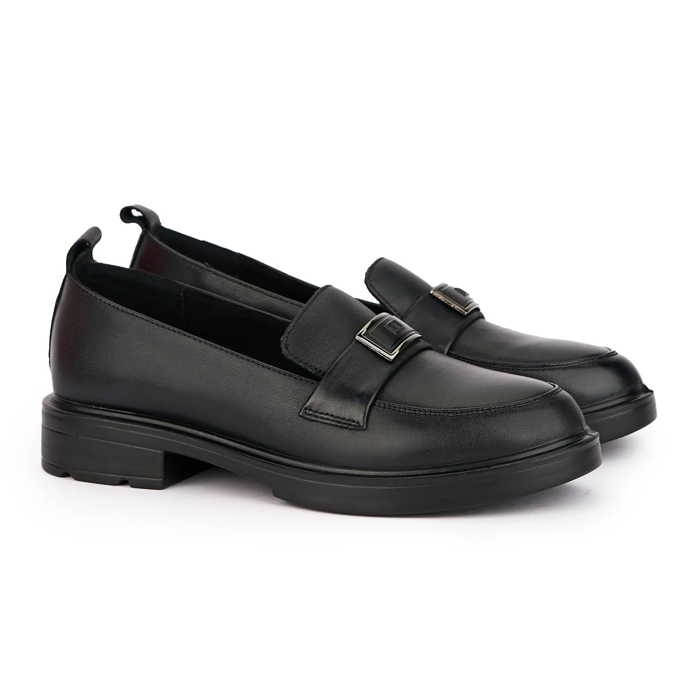 Pantofi dama din piele naturala neagra 16830