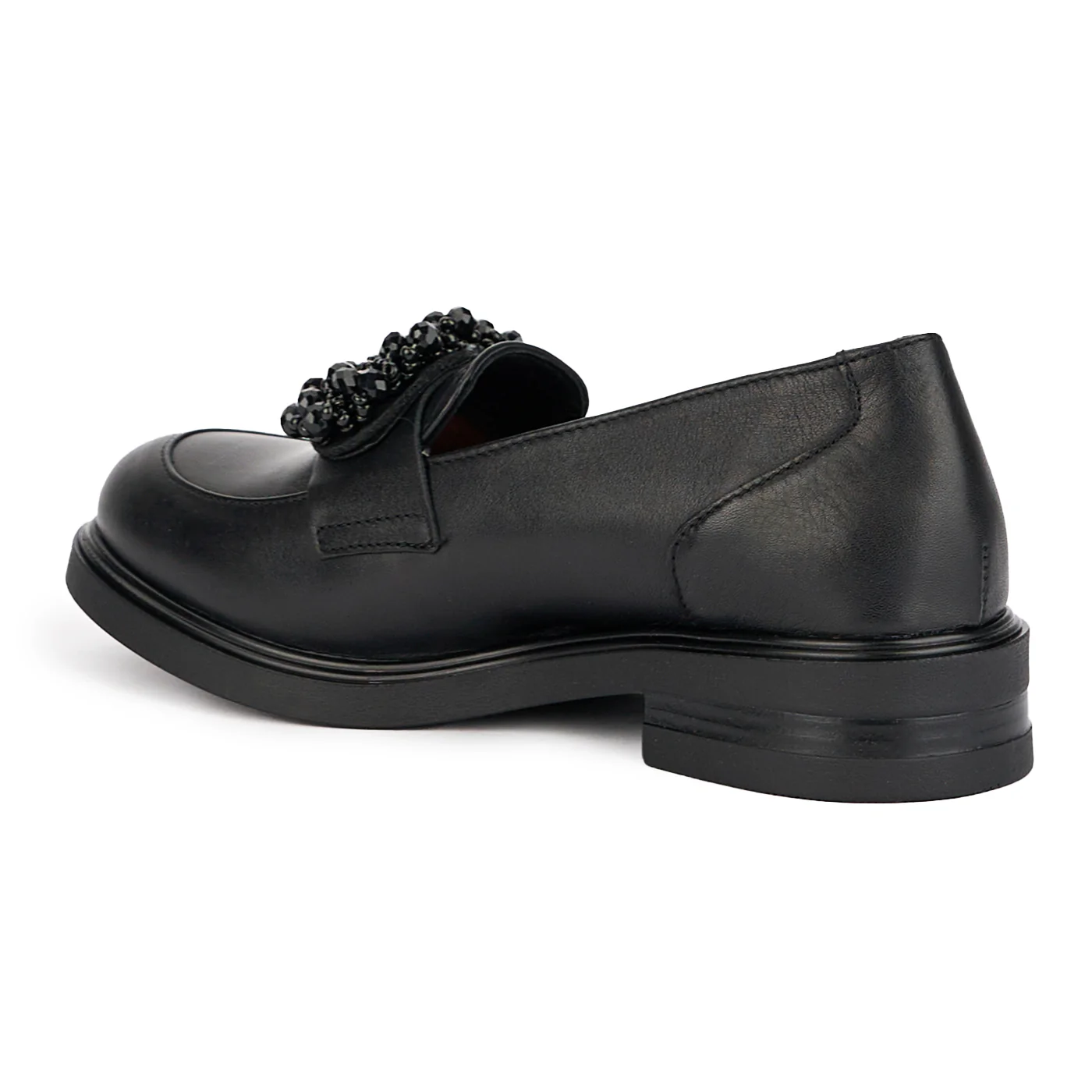 Pantofi dama din piele naturala neagra 16963 - Image 2