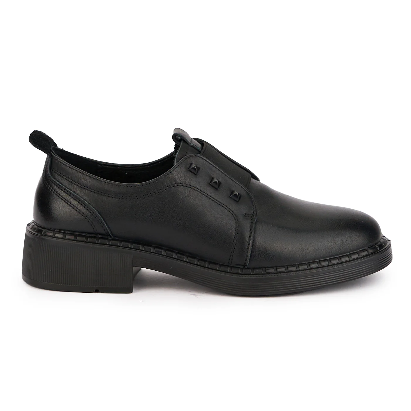 Pantofi dama din piele naturala neagra 16992
