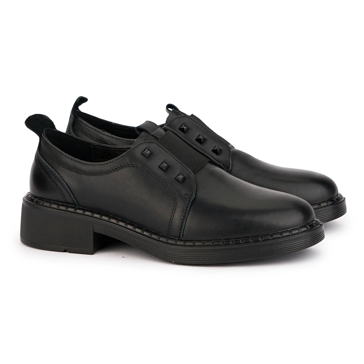 Pantofi dama din piele naturala neagra 16992 - Image 4