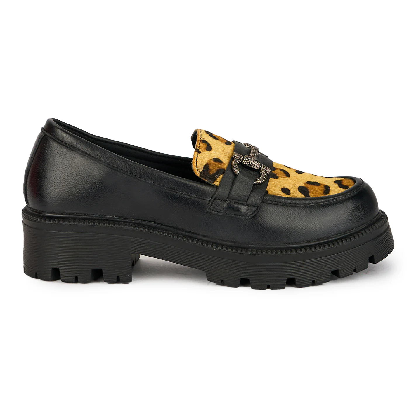 Pantofi dama din piele naturala neagra 17439