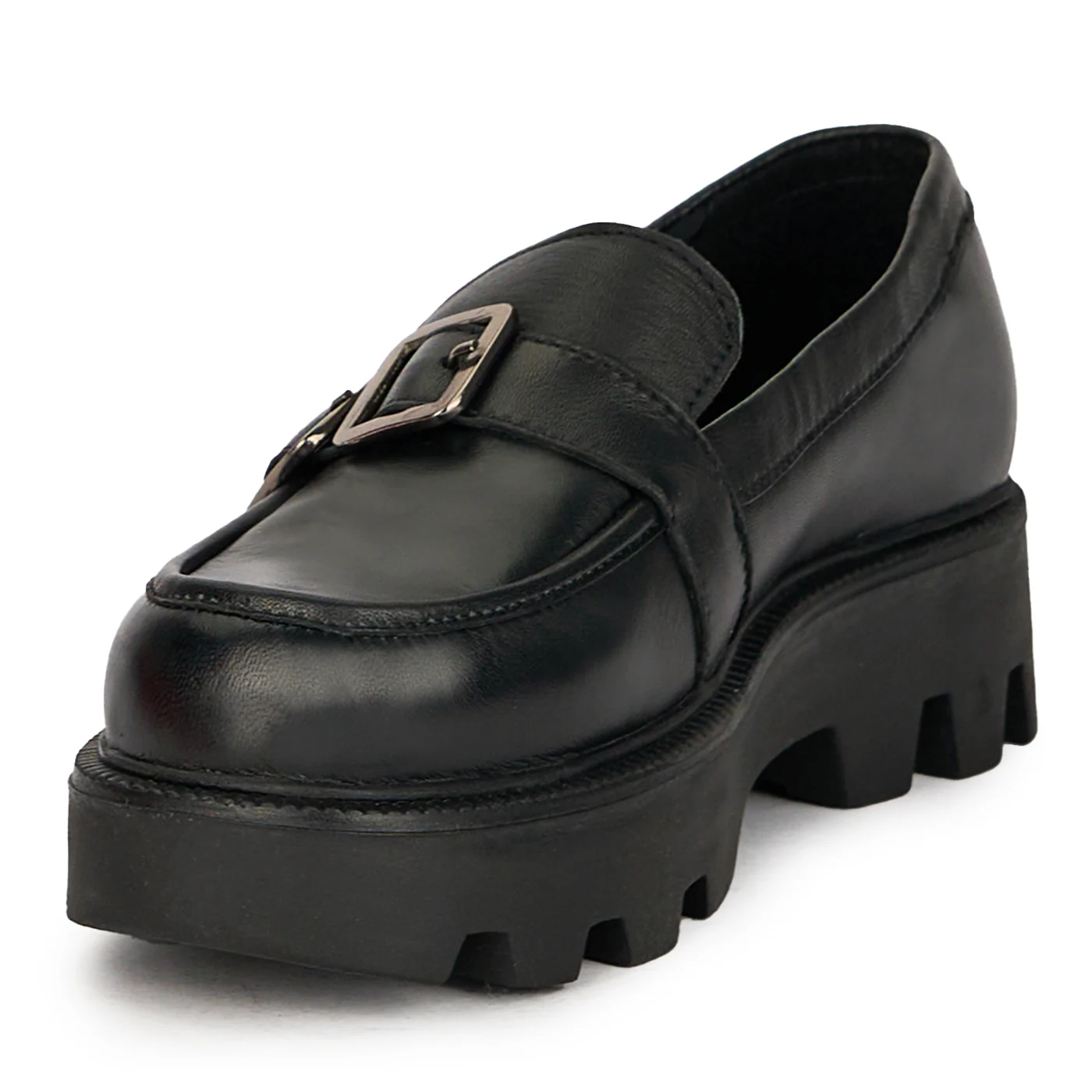 Pantofi dama din piele naturala neagra 17441 - Image 3