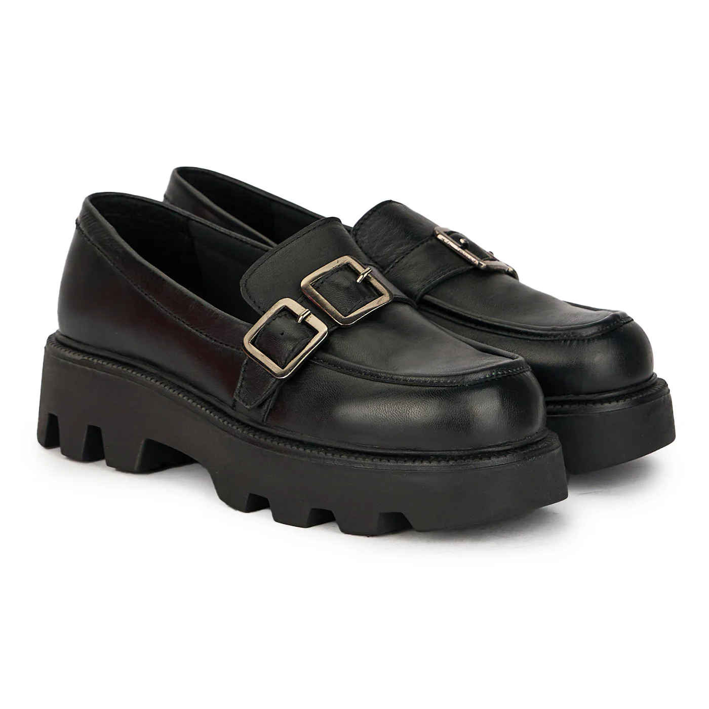 Pantofi dama din piele naturala neagra 17441 - Image 4