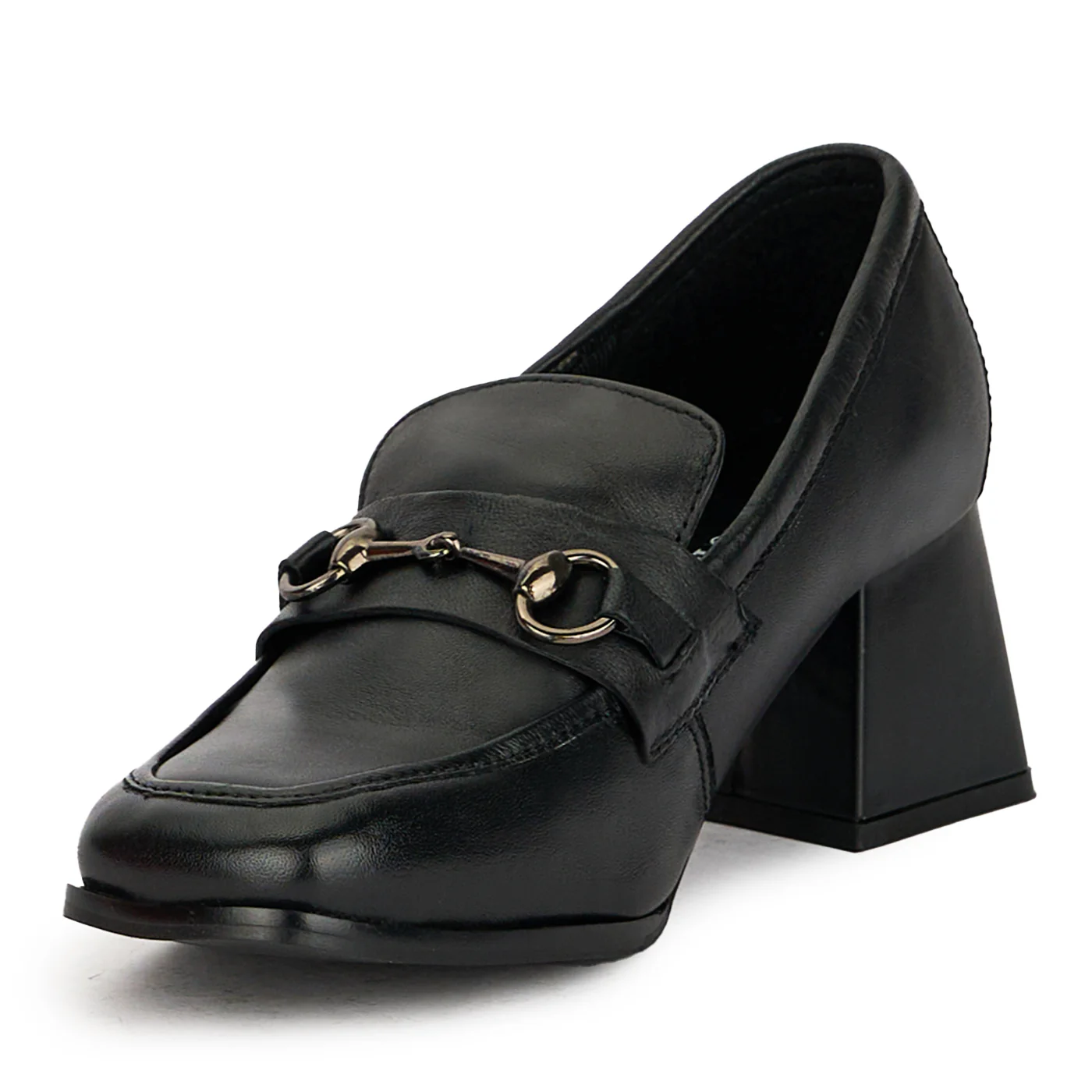 Pantofi dama din piele naturala neagra 17442 - Image 3