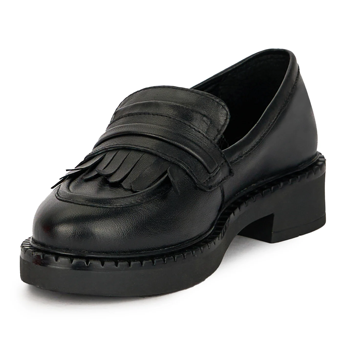 Pantofi dama din piele naturala neagra 17444 - Image 3