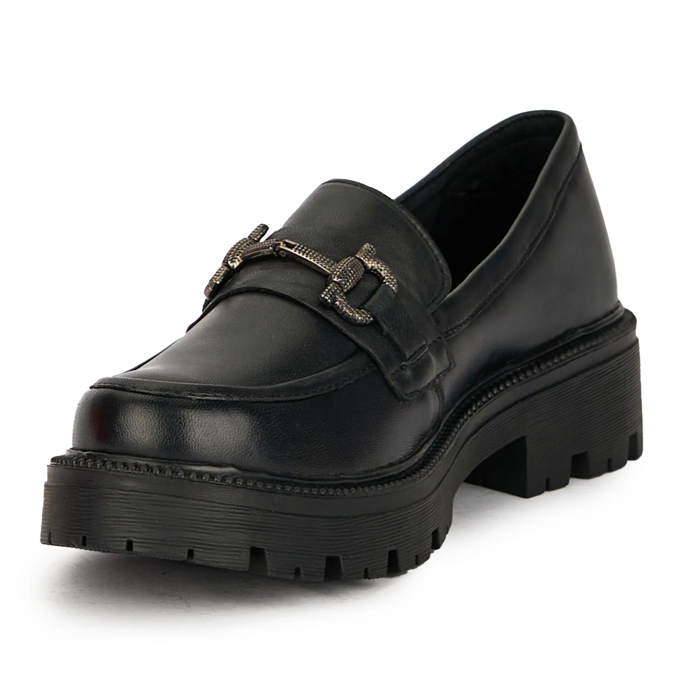 Pantofi dama din piele naturala neagra 17445 - Image 3
