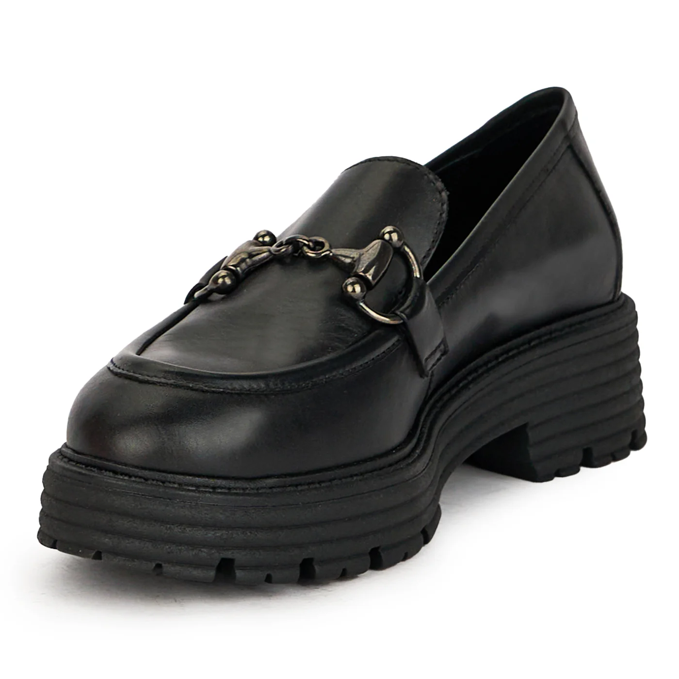 Pantofi dama din piele naturala neagra 17446 - Image 3