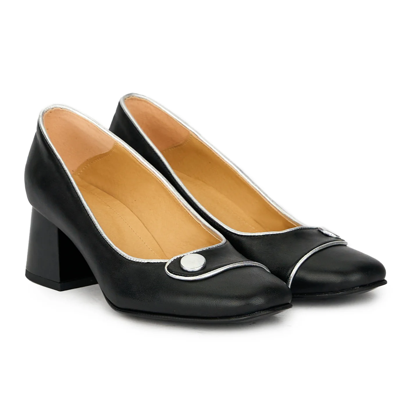 Pantofi dama din piele naturala neagra 17602 - Image 4