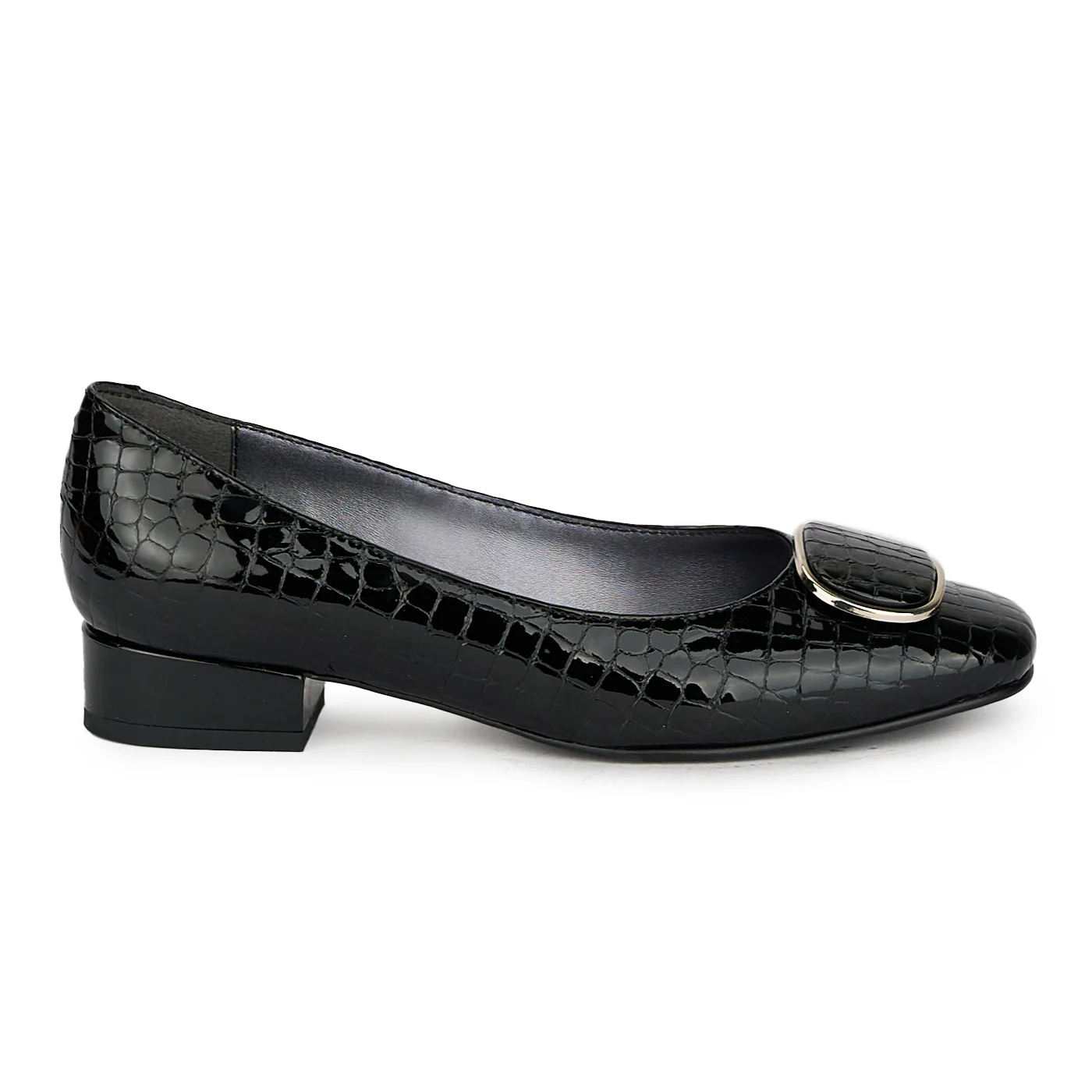 Pantofi dama din piele naturala neagra 17608