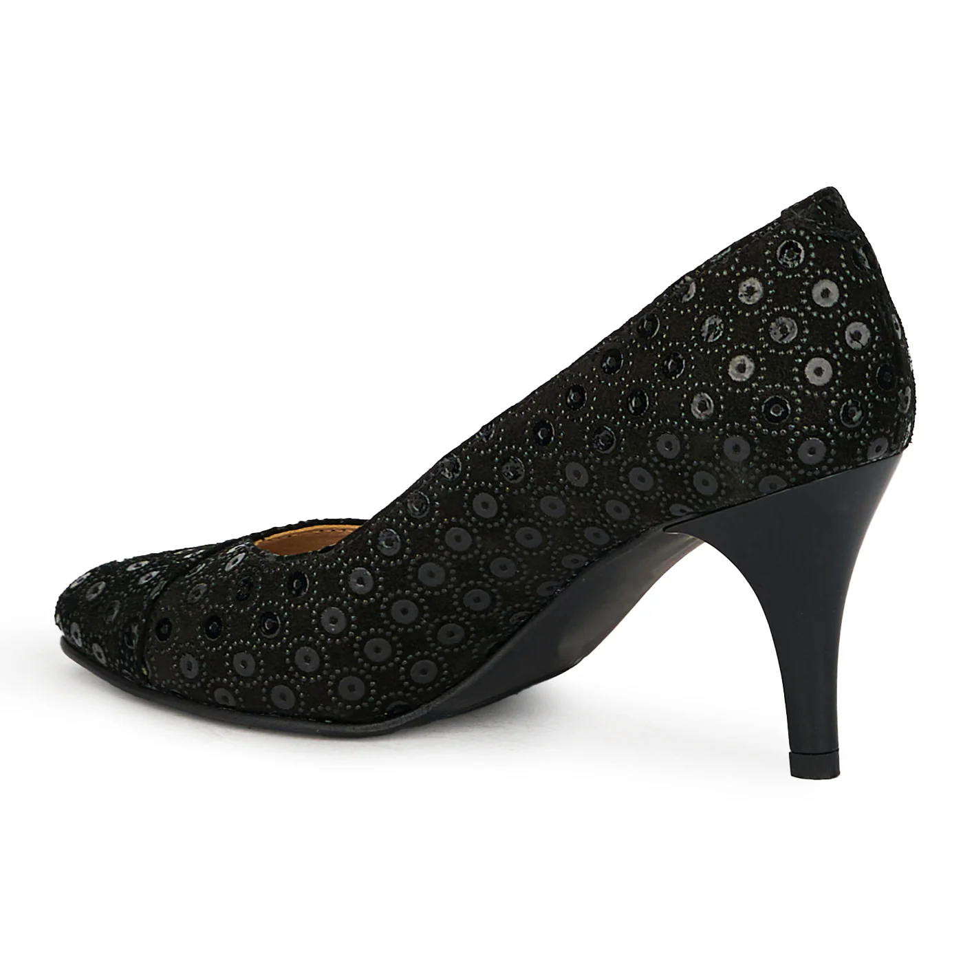 Pantofi dama din piele naturala neagra 17628 - Image 2