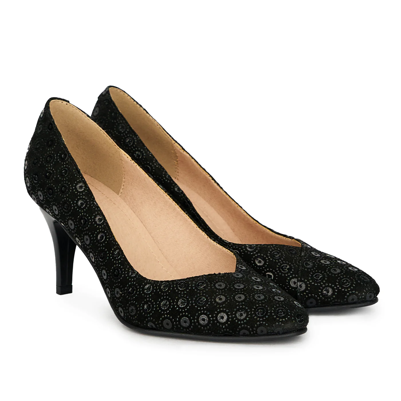 Pantofi dama din piele naturala neagra 17628 - Image 4