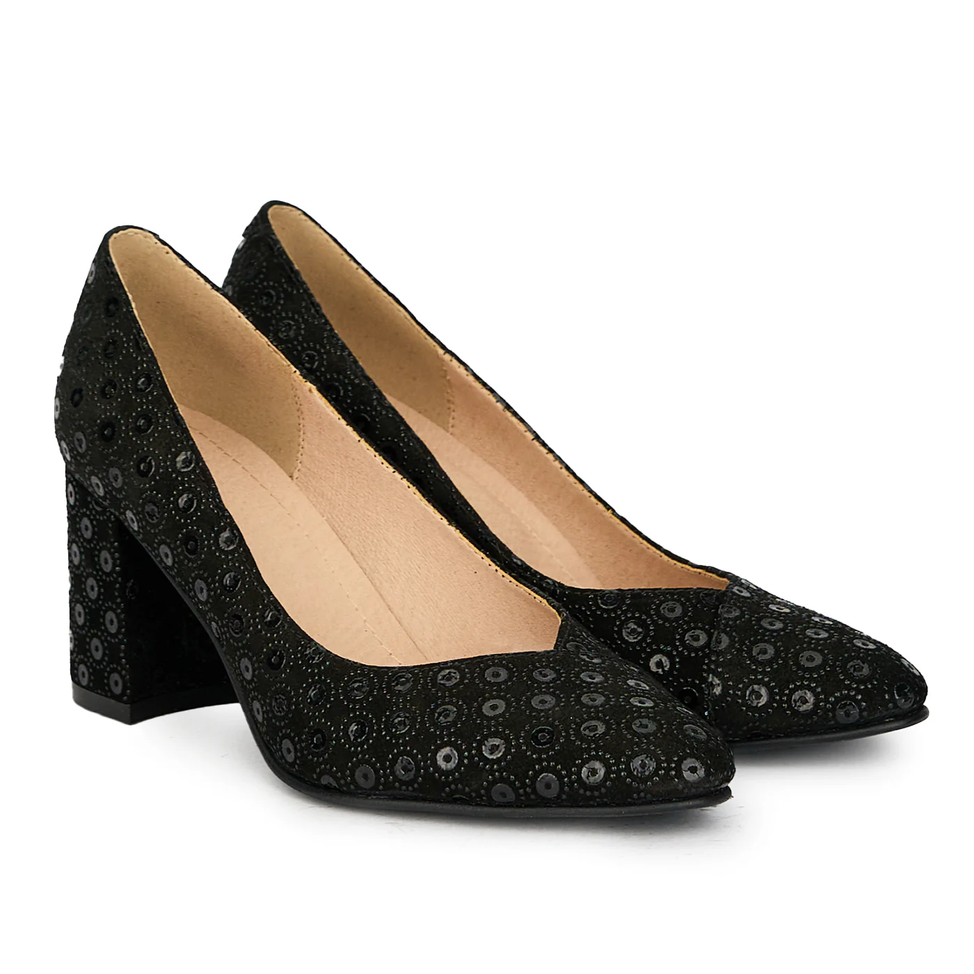 Pantofi dama din piele naturala neagra 17633 - Image 4