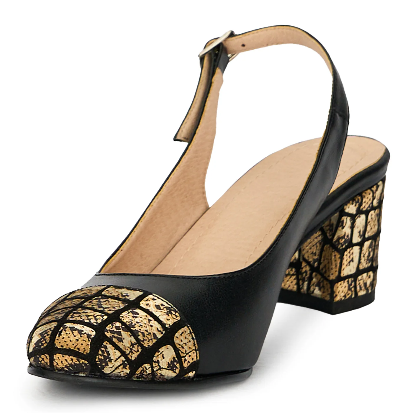 Pantofi dama din piele naturala neagra 17646 - Image 3