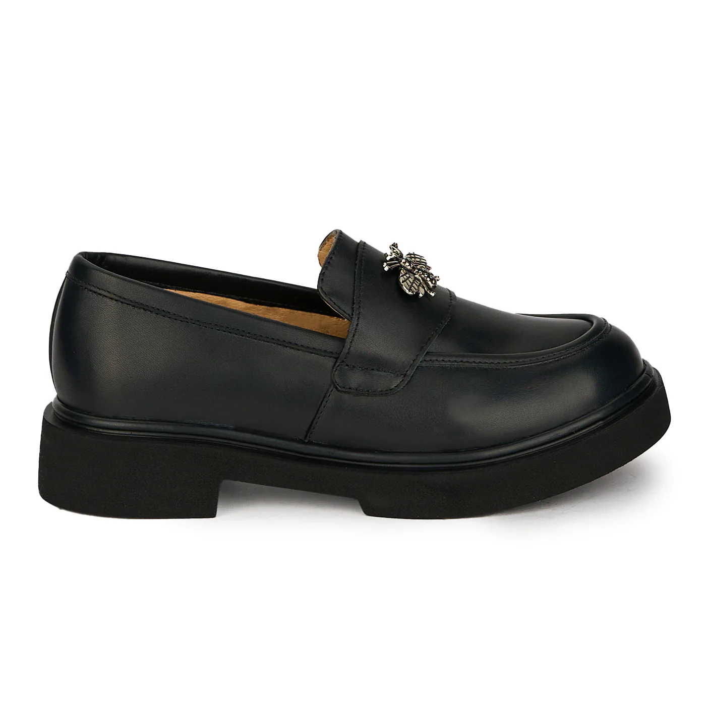 Pantofi dama din piele naturala neagra 17848