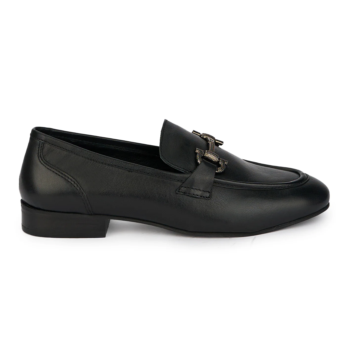 Pantofi dama din piele naturala neagra 18025