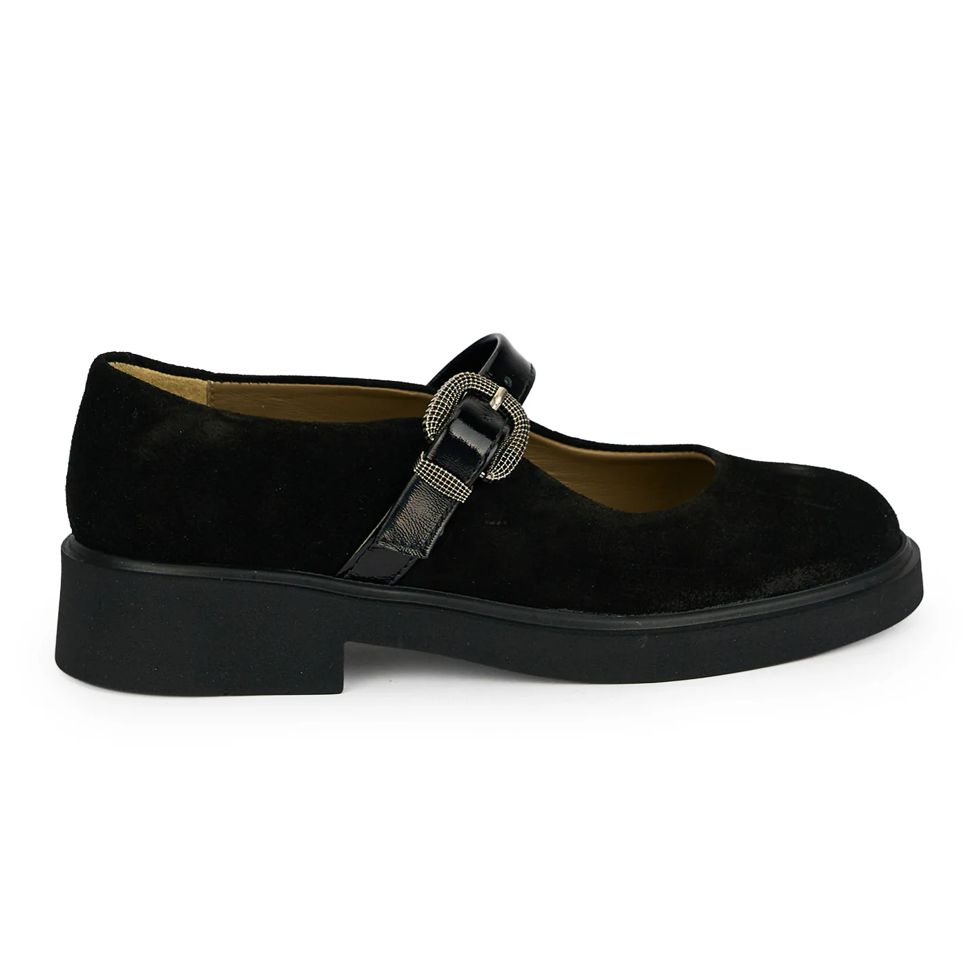 Pantofi dama din piele naturala neagra 18976