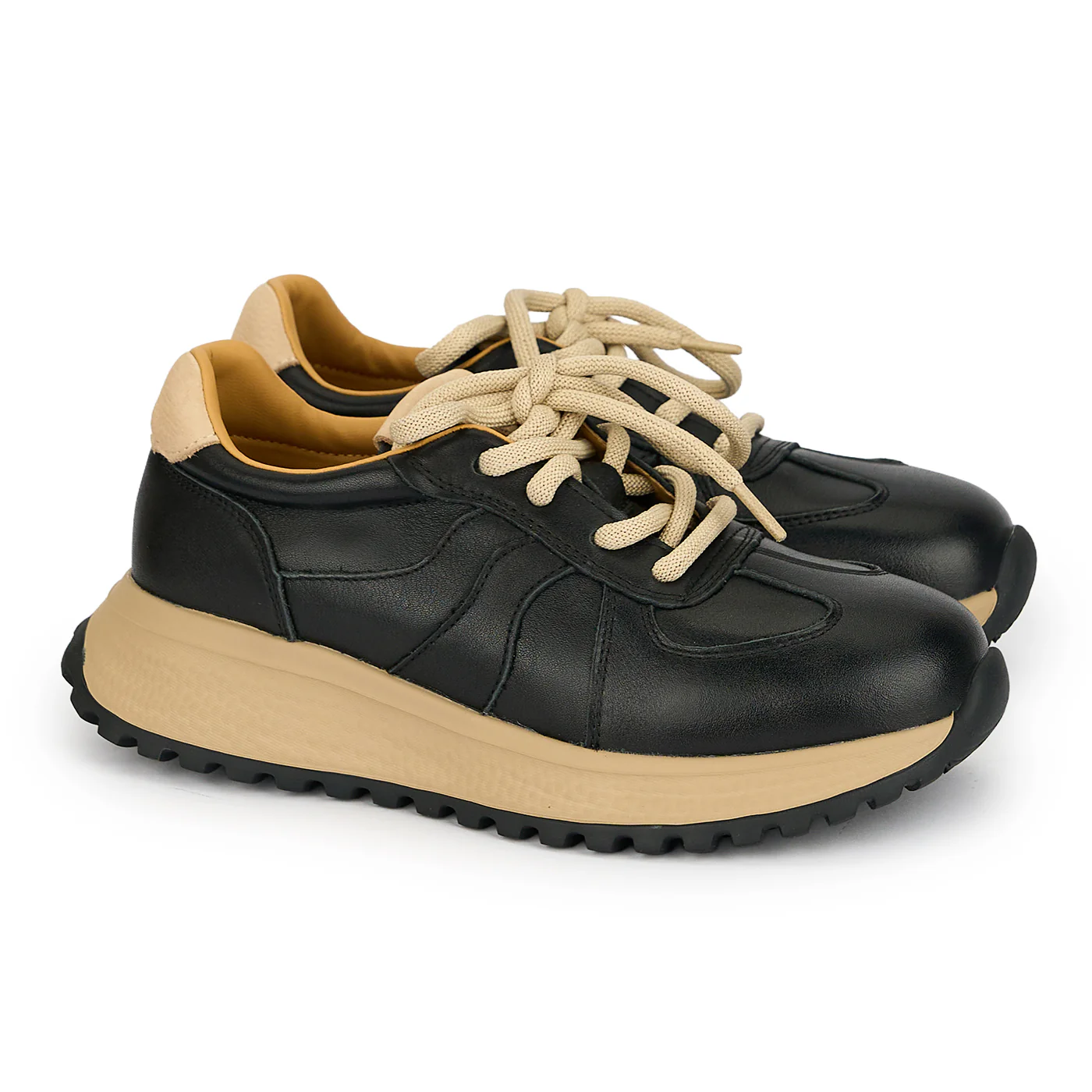 Pantofi dama din piele naturala neagra 19268 - Image 4