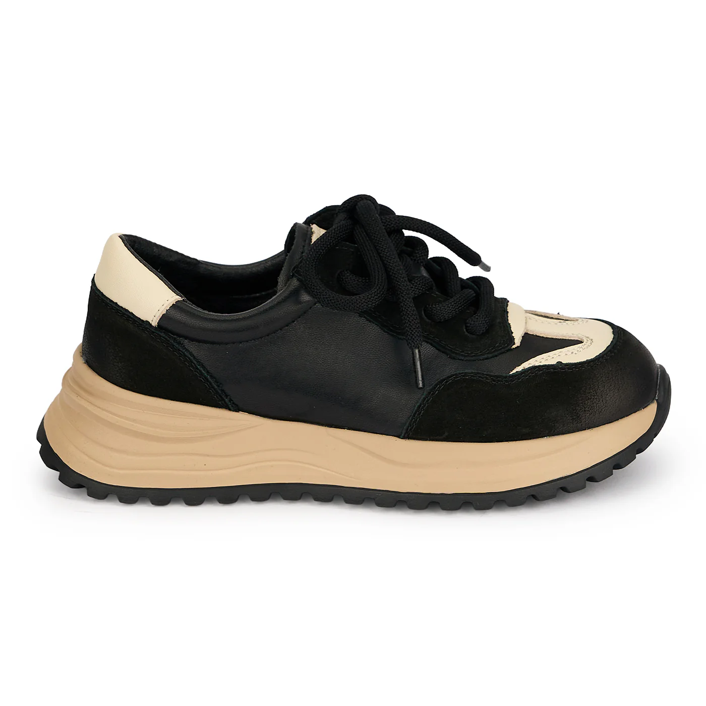 Pantofi dama din piele naturala neagra 19530