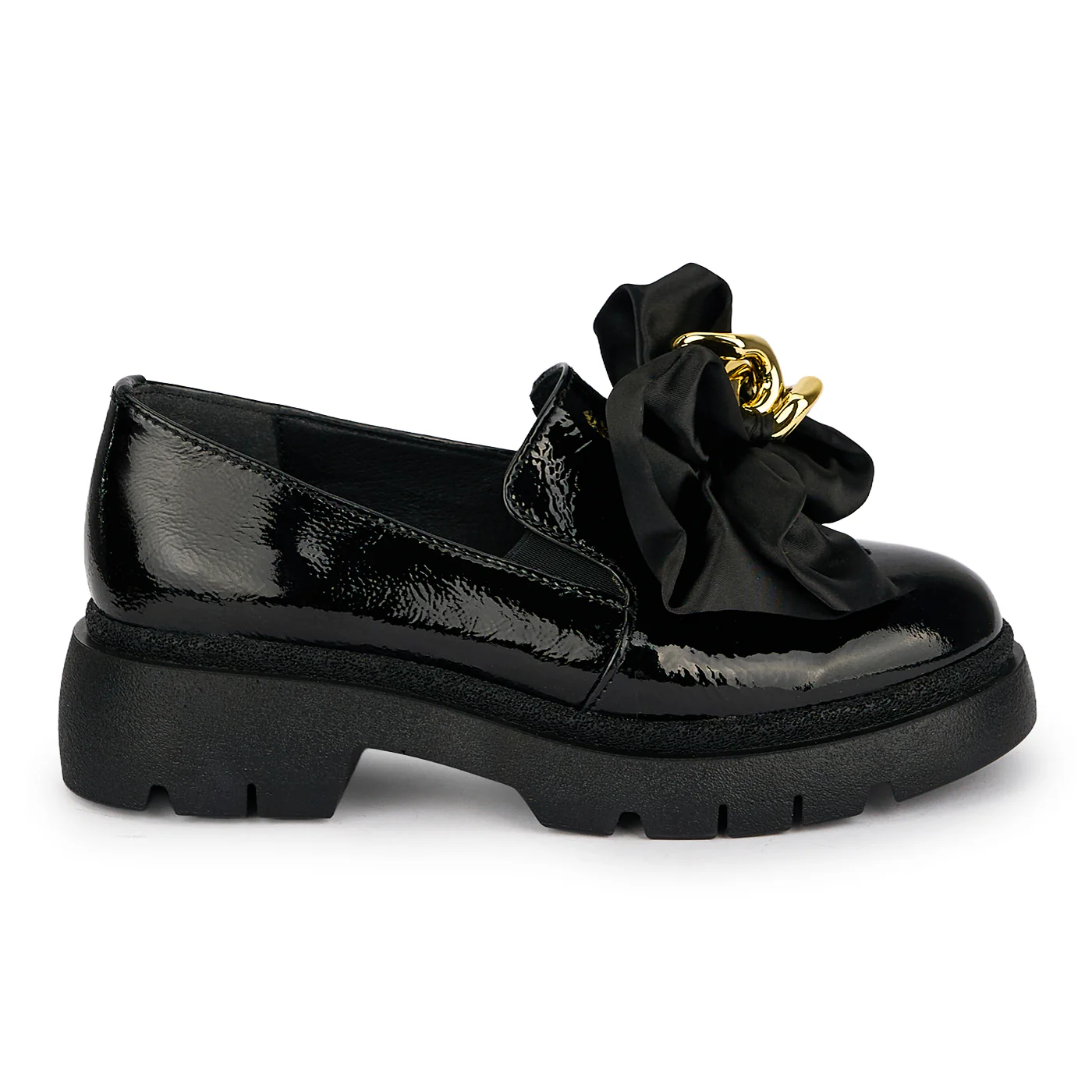 Pantofi dama din piele naturala neagra 19611