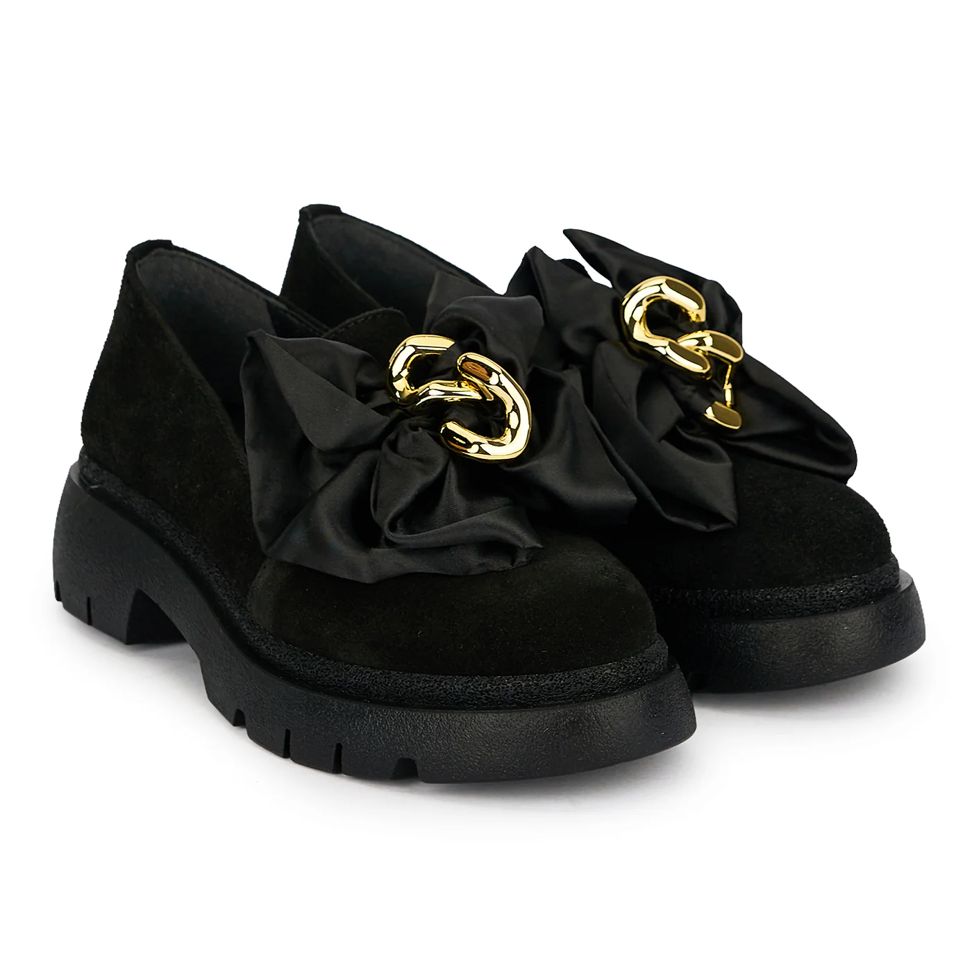 Pantofi dama din piele naturala neagra 19613 - Image 4