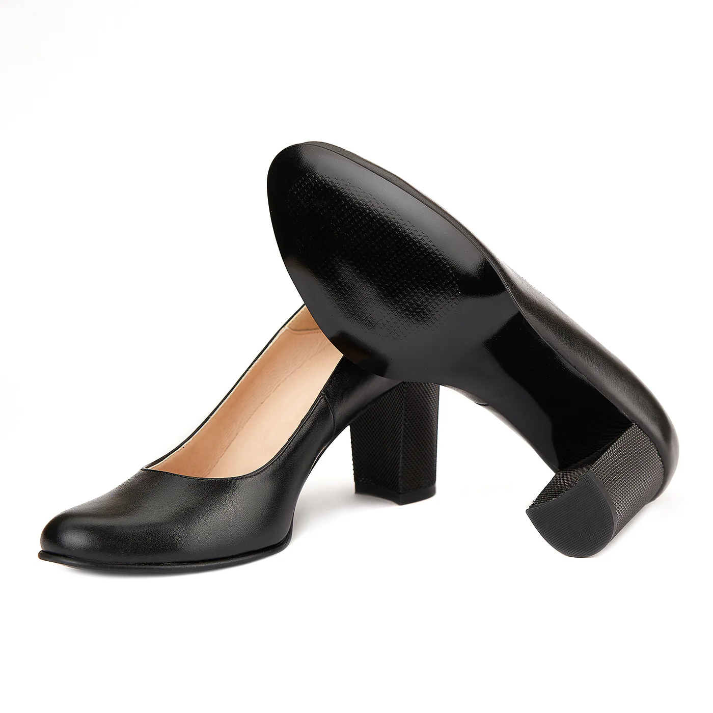 Pantofi dama din piele naturala neagra 4141 - Image 3