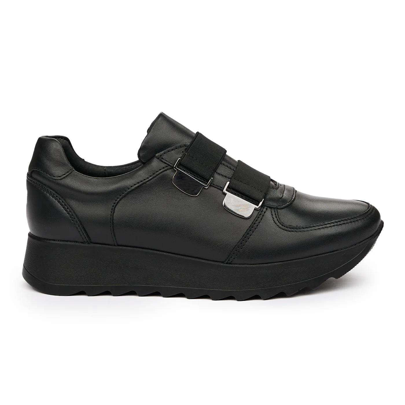 Pantofi dama din piele naturala neagra 8402