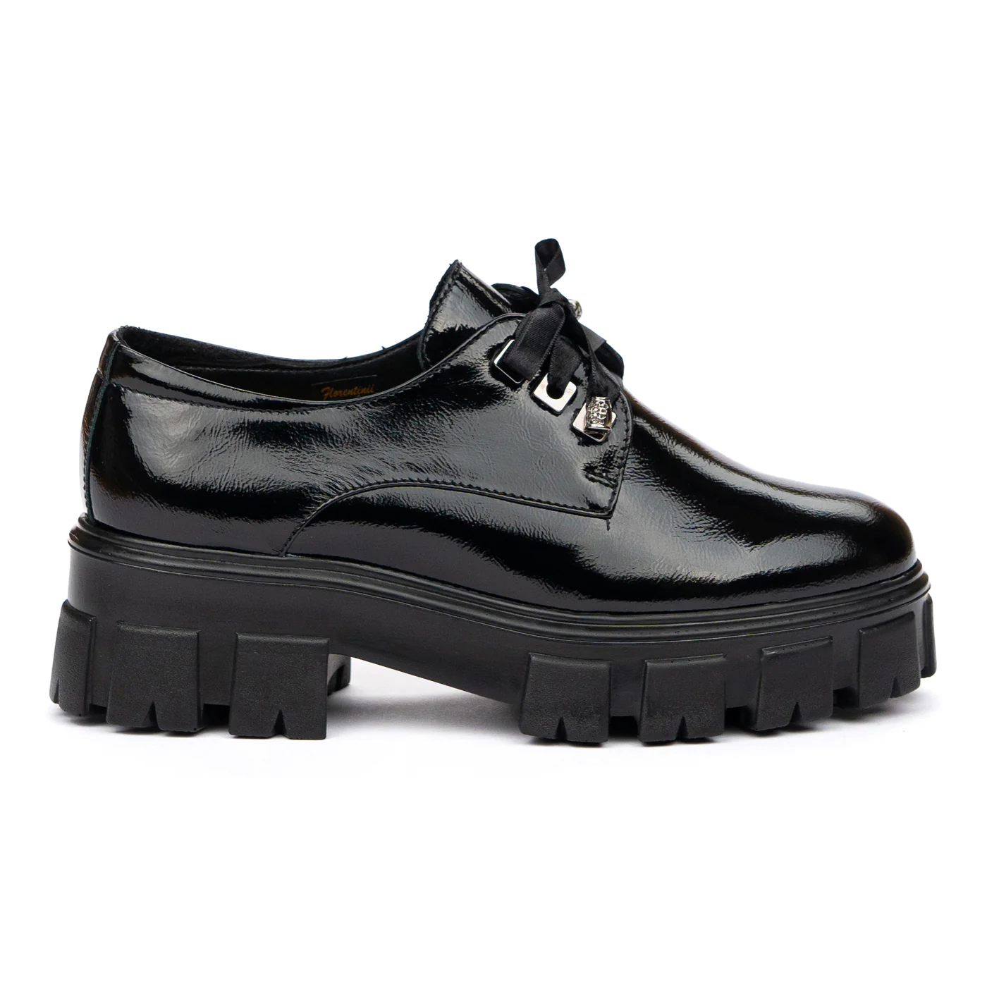 Pantofi dama din piele naturala neagra 8411