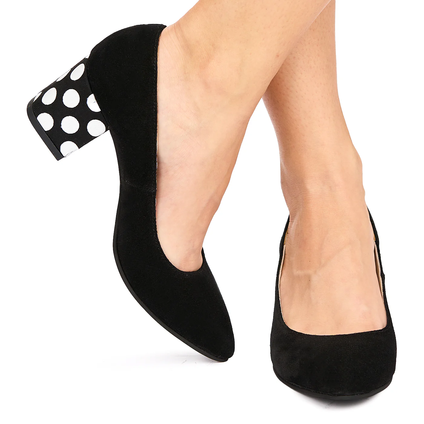 Pantofi dama din piele naturala neagra 9013 - Image 3