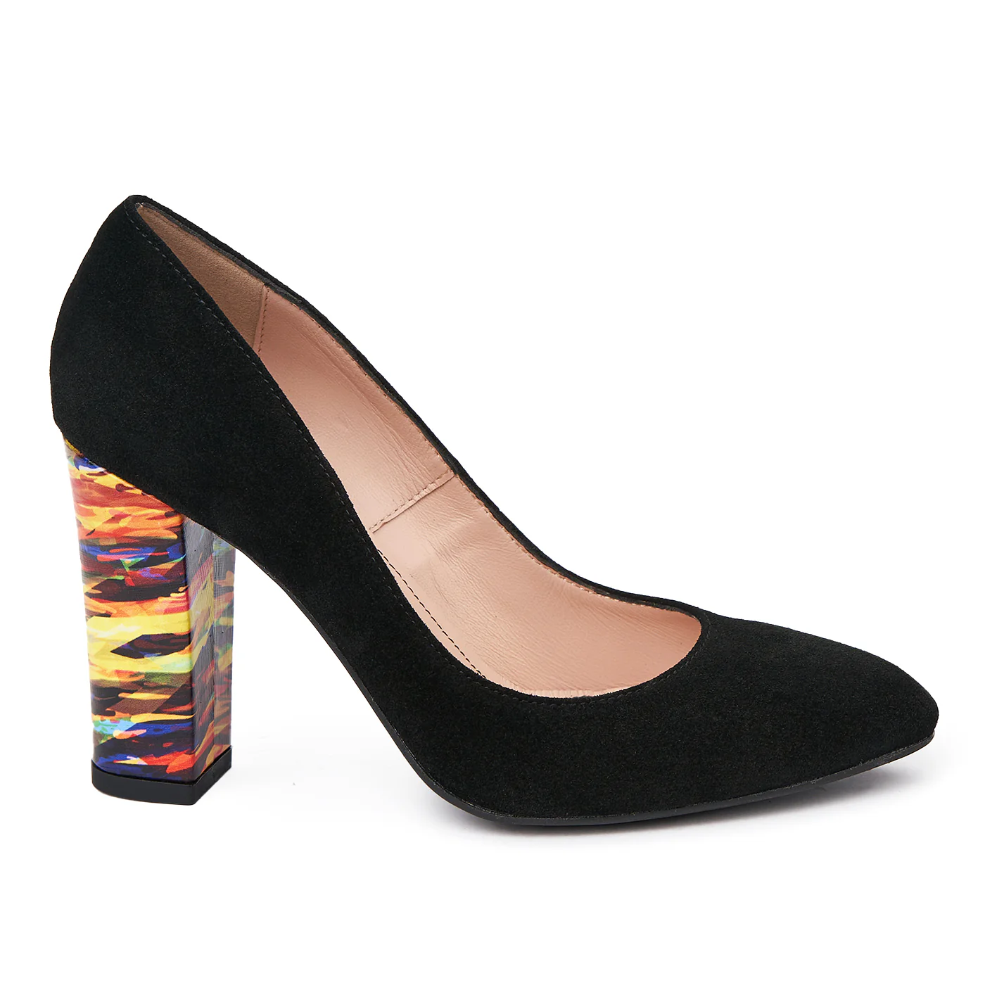 Pantofi dama din piele naturala neagra 9027