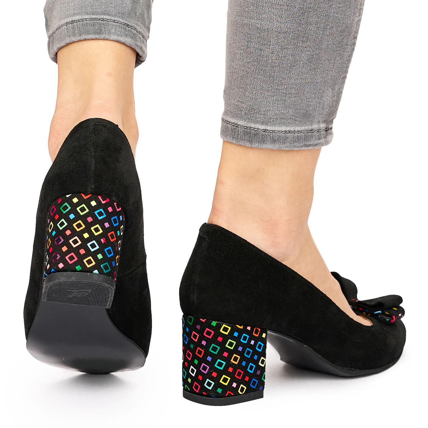 Pantofi dama din piele naturala neagra 9207 - Image 4