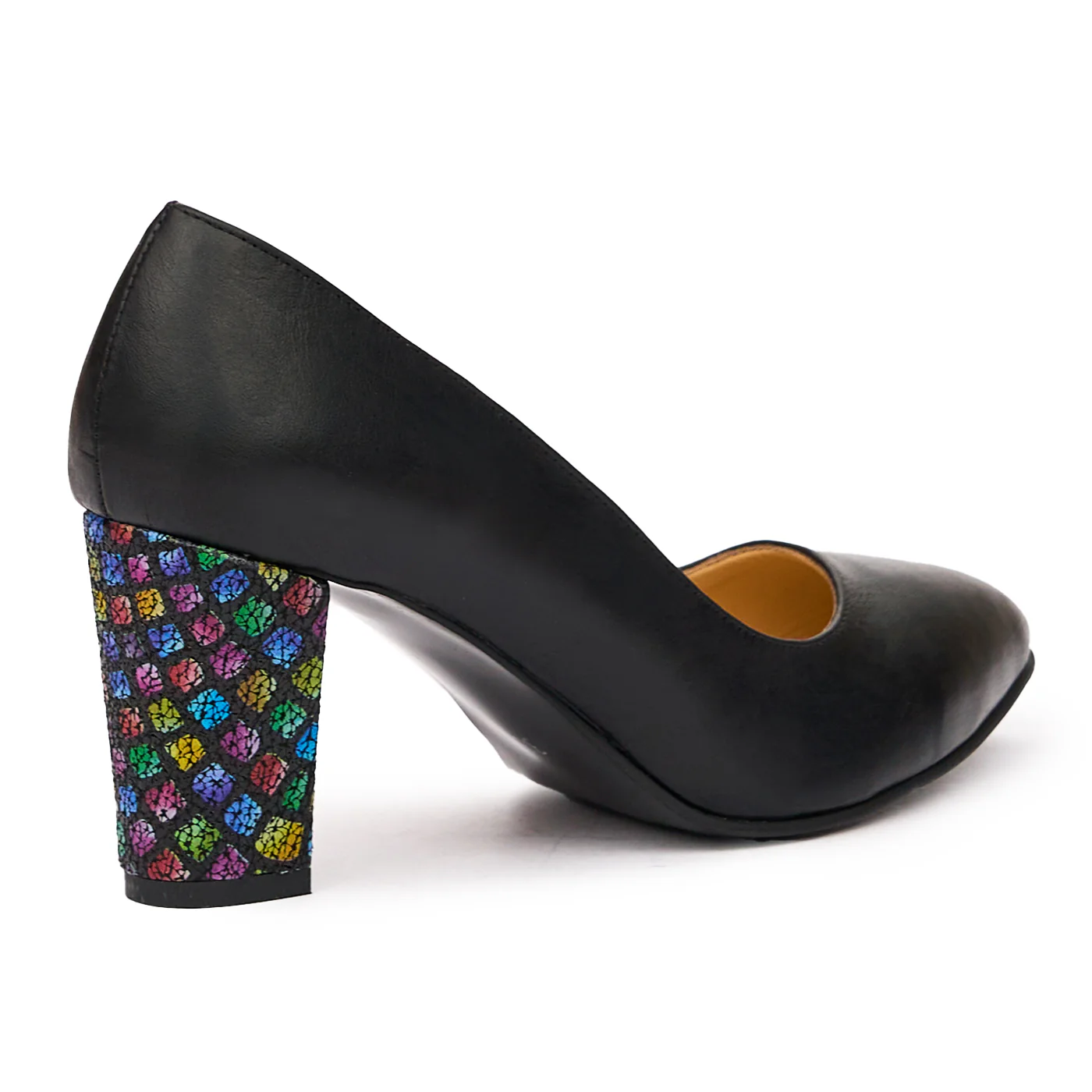 Pantofi dama din piele naturala neagra 9249 - Image 2