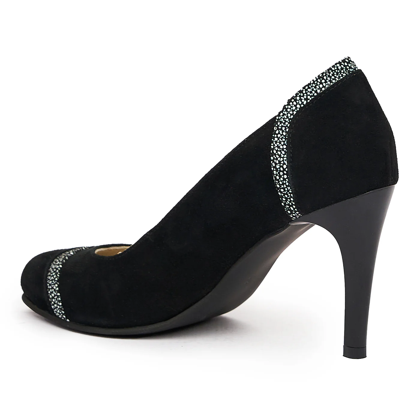 Pantofi dama din piele naturala neagra 9381 - Image 3