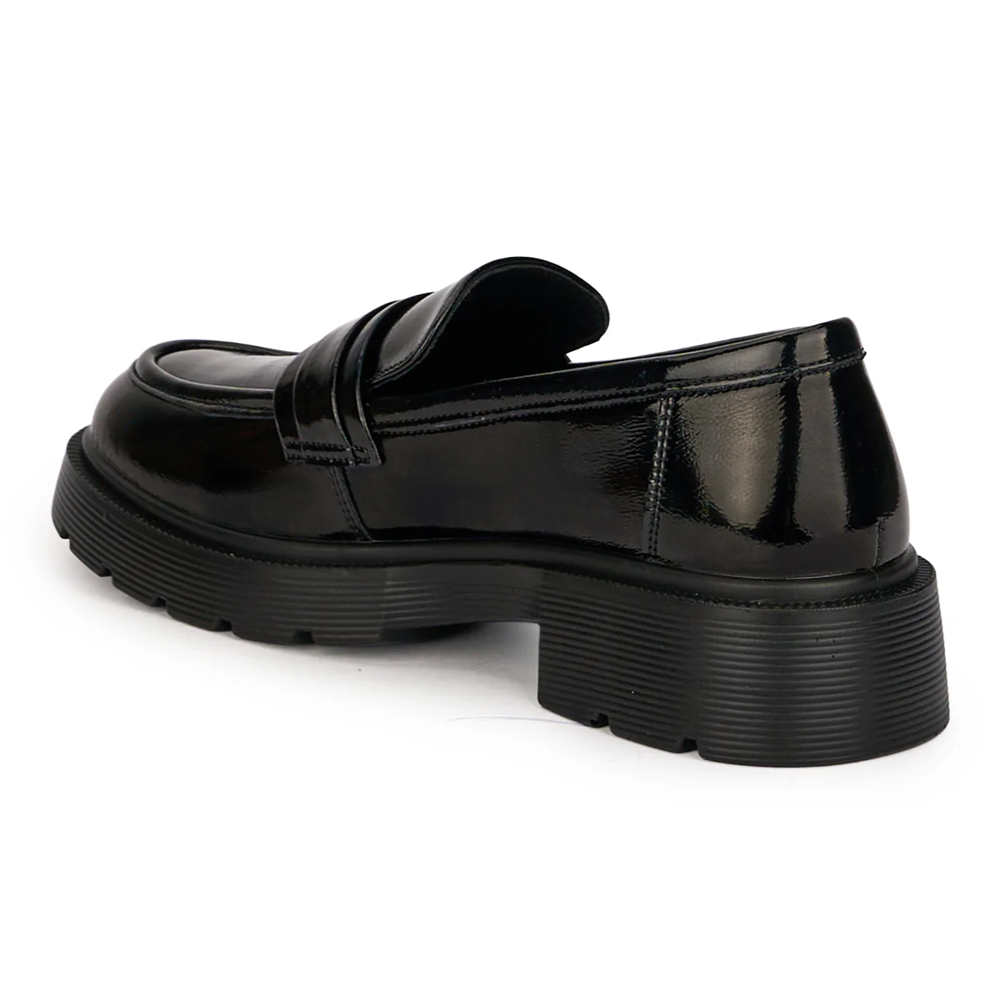 Pantofi dama din piele naturala neagra cu accesoriu metalic 18707 - Image 2