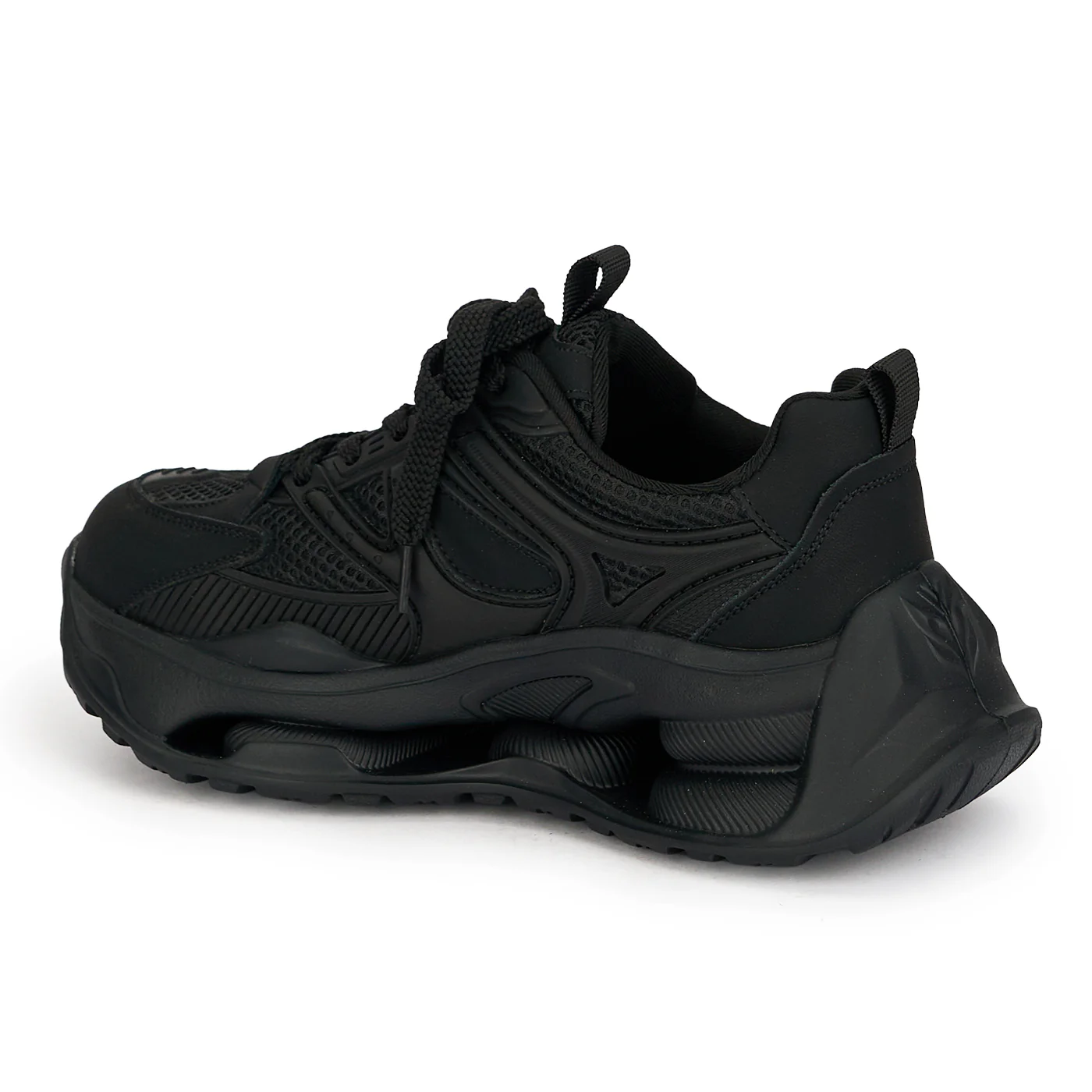 Pantofi dama din piele naturala neagra cu talpa inalta 5 cm 19061 - Image 2